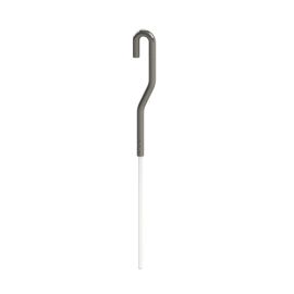Clear Nylon J Hook Cable The J-Hook Hanging Cable allows for hanging objects using both wall and ceiling-mounted rails.

The Synthetic Nylon J-Hook Cable, practically invisible to the eye once installed, can hold up to 15 lbs of weight and can
