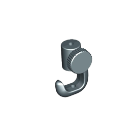 Micro - (Side Screw) - Picture Hook The side screw picture hook is fastened to the cable by tightening the screw on the side of the hook. 